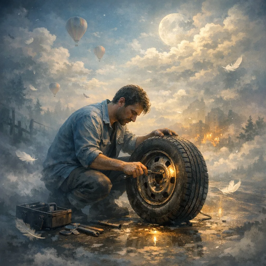 Rüyada Lastik tamir etmek Görmek